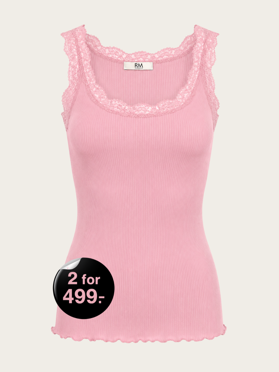 BALTA MODAL SL LACE U NECK TOP, ZEPHYR