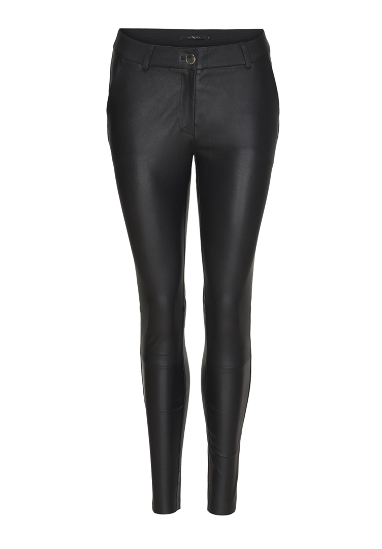 Leather Pants with Pockets, Black