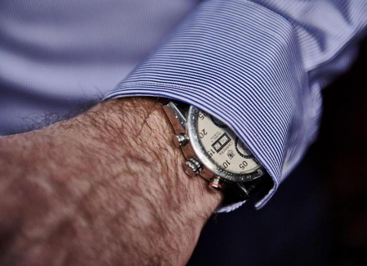 Den navy stribede skjorte, Slim fit, Udg.