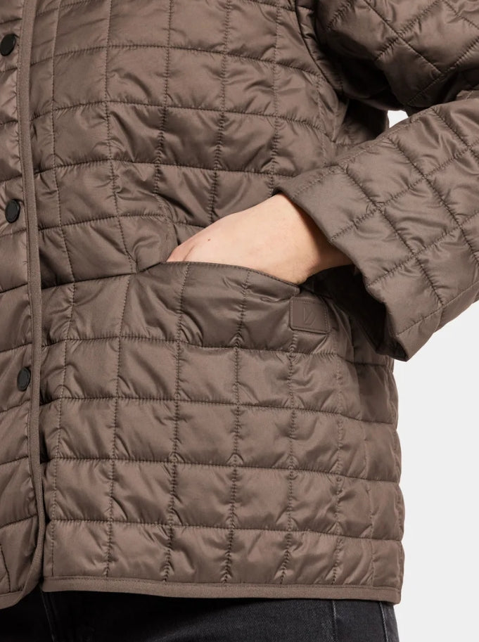 ALBA JACKET, MOCHA BROWN