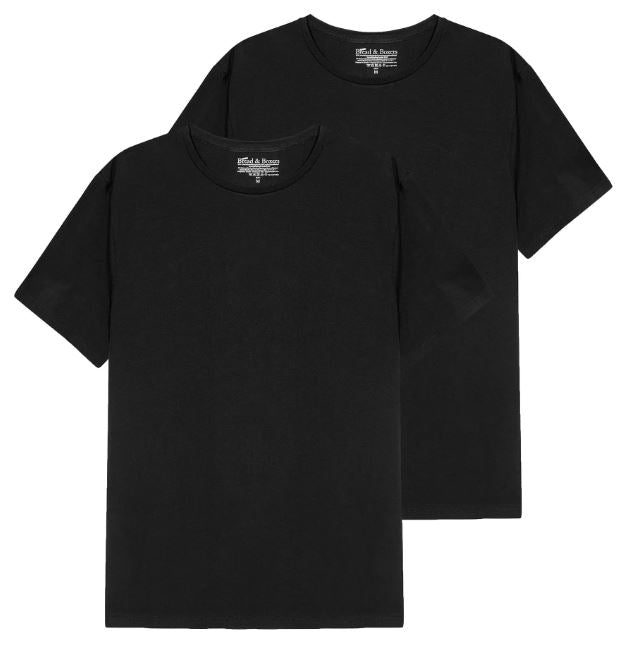 Bread & Boxers 2-pak Rundhalset T-shirt, 2 farver