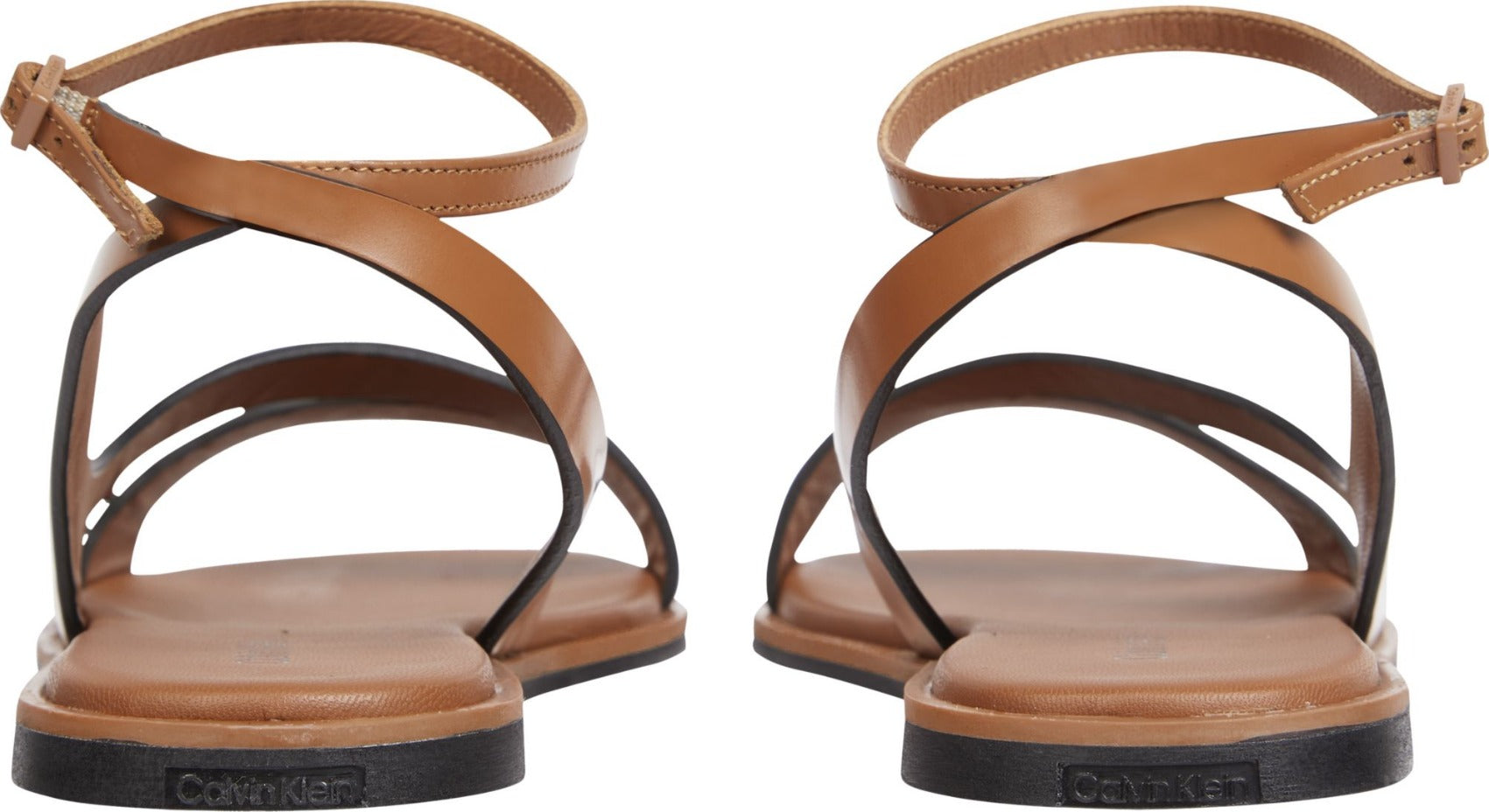 Almond sandal, cognac