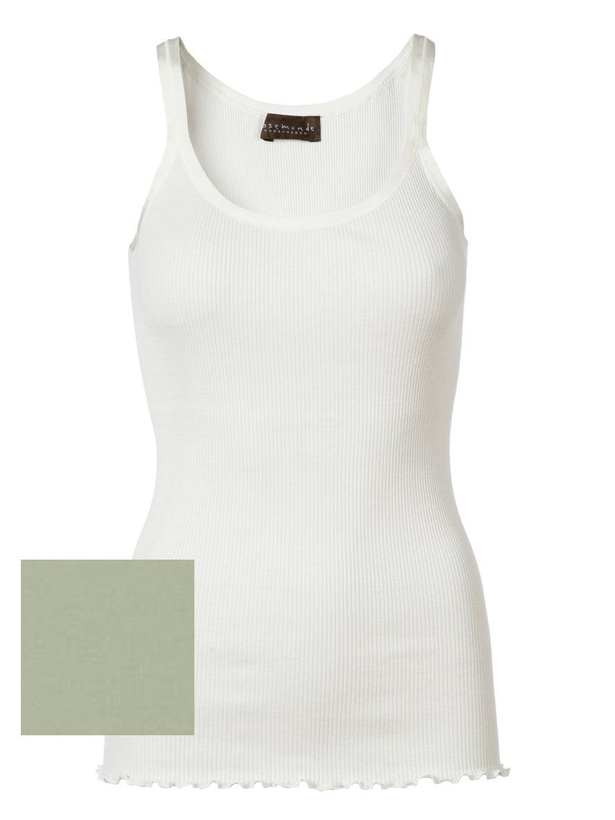 Silk top w/ elastic band (desert sage)