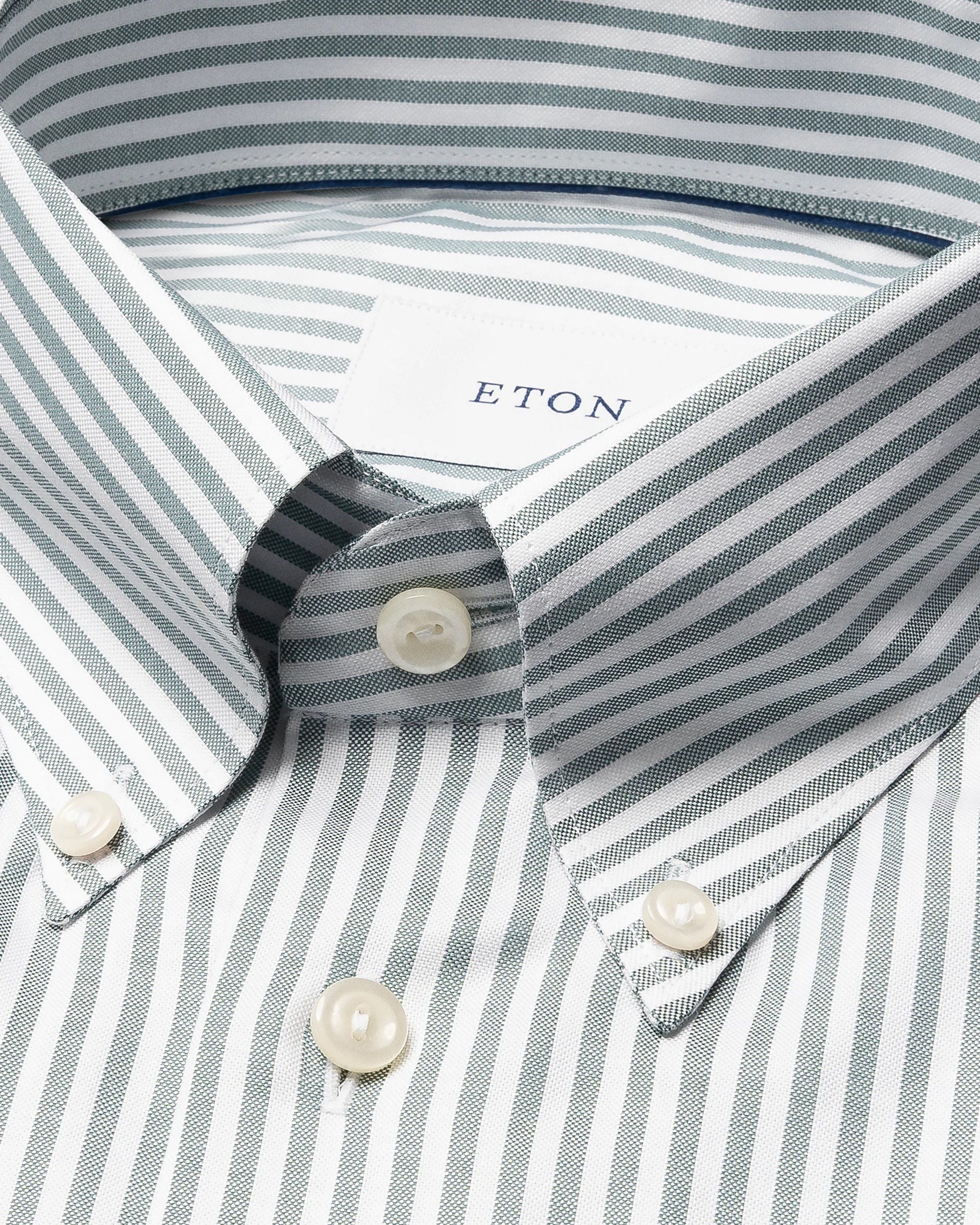 SHIRT, SLIM FIT, MID GREEN STRIPE