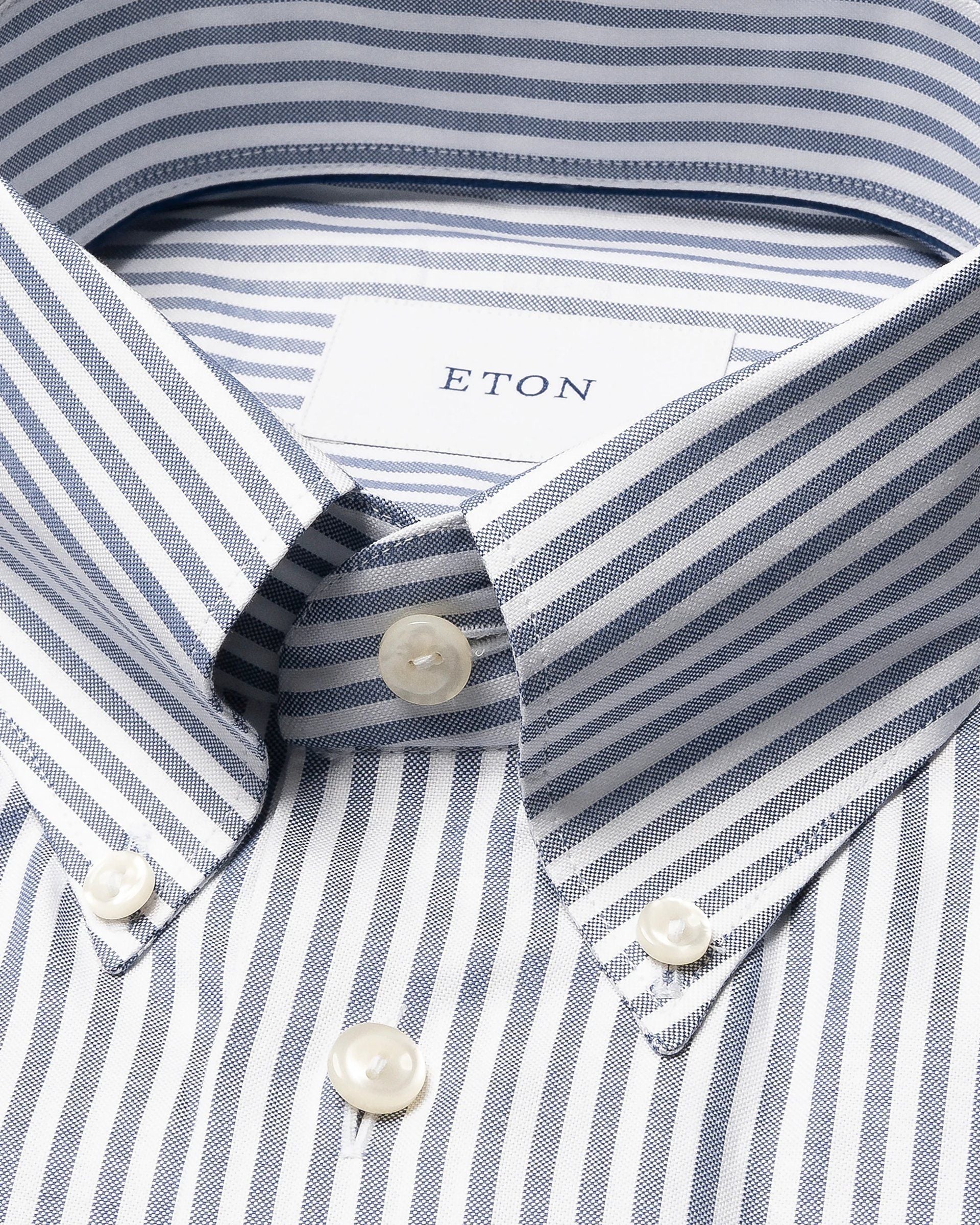 SHIRT, SLIM FIT, NAVY BLUE STRIPE