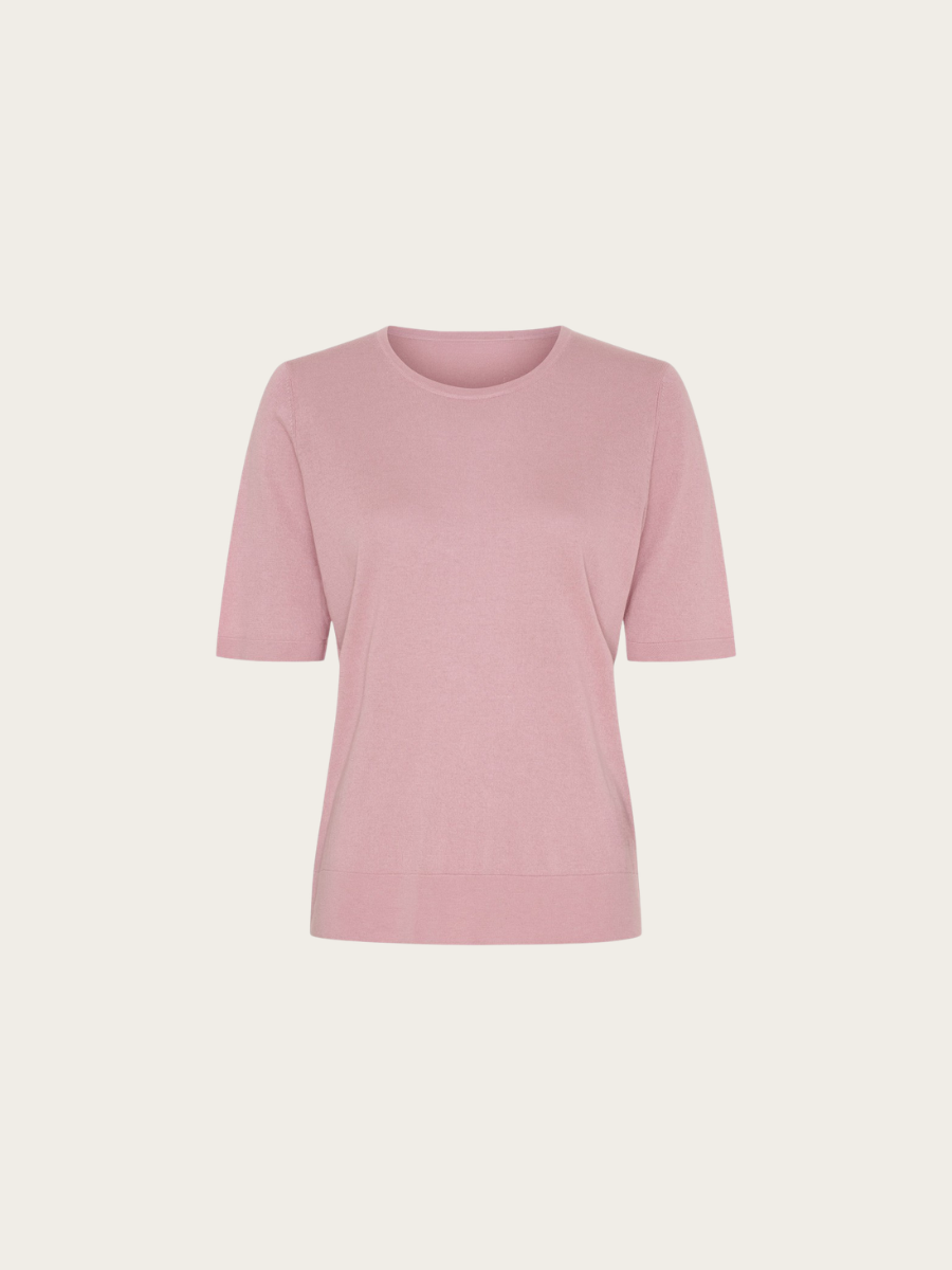 PL SILK CASHMERE TOP, POWDER PINK