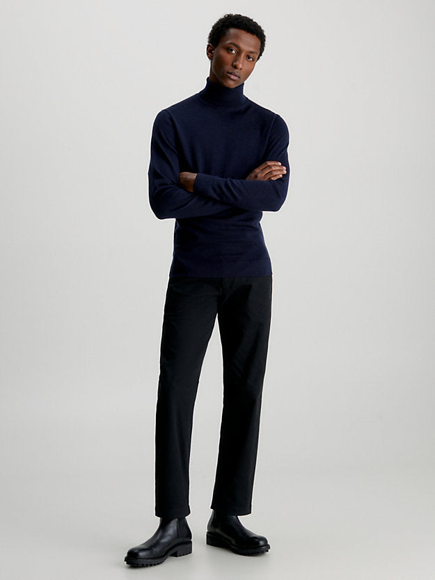Merino Turtle Neck, Night Sky