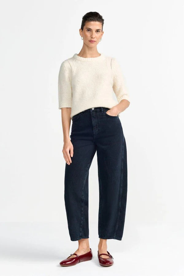 KNITTED WOOL SWEATER, PEARL WHITE