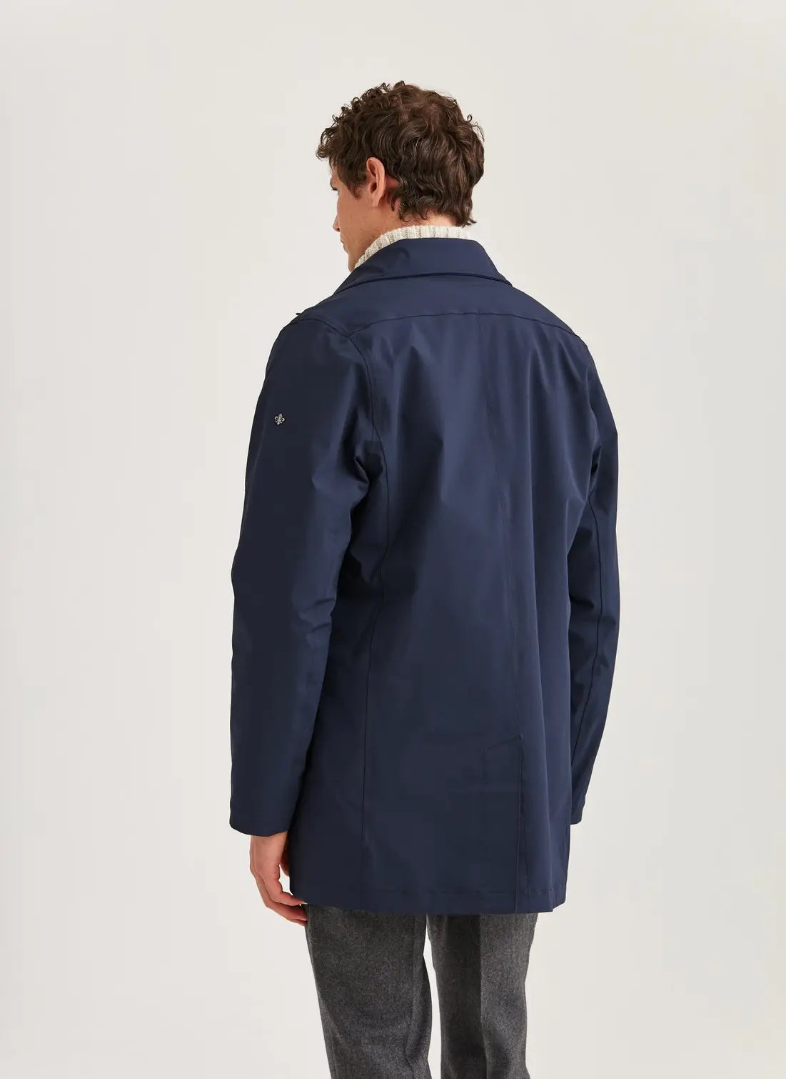 GRANT CAR COAT, NAVY