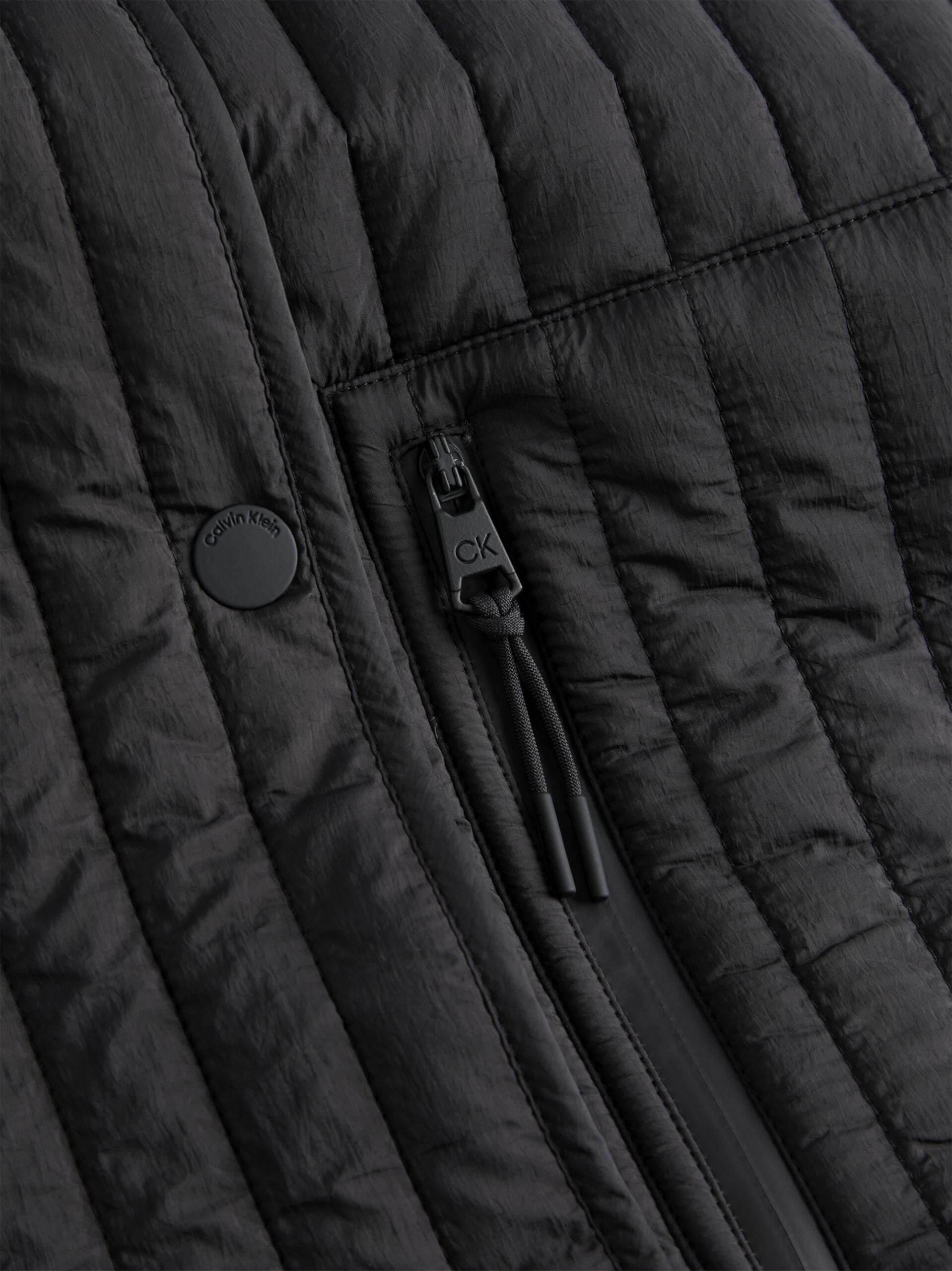 LW Vertical Quilted Long Vest