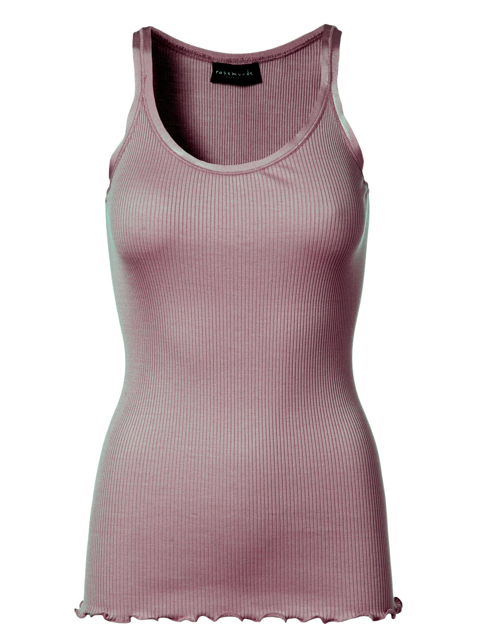 Silk top w/ elastic band, antique rose