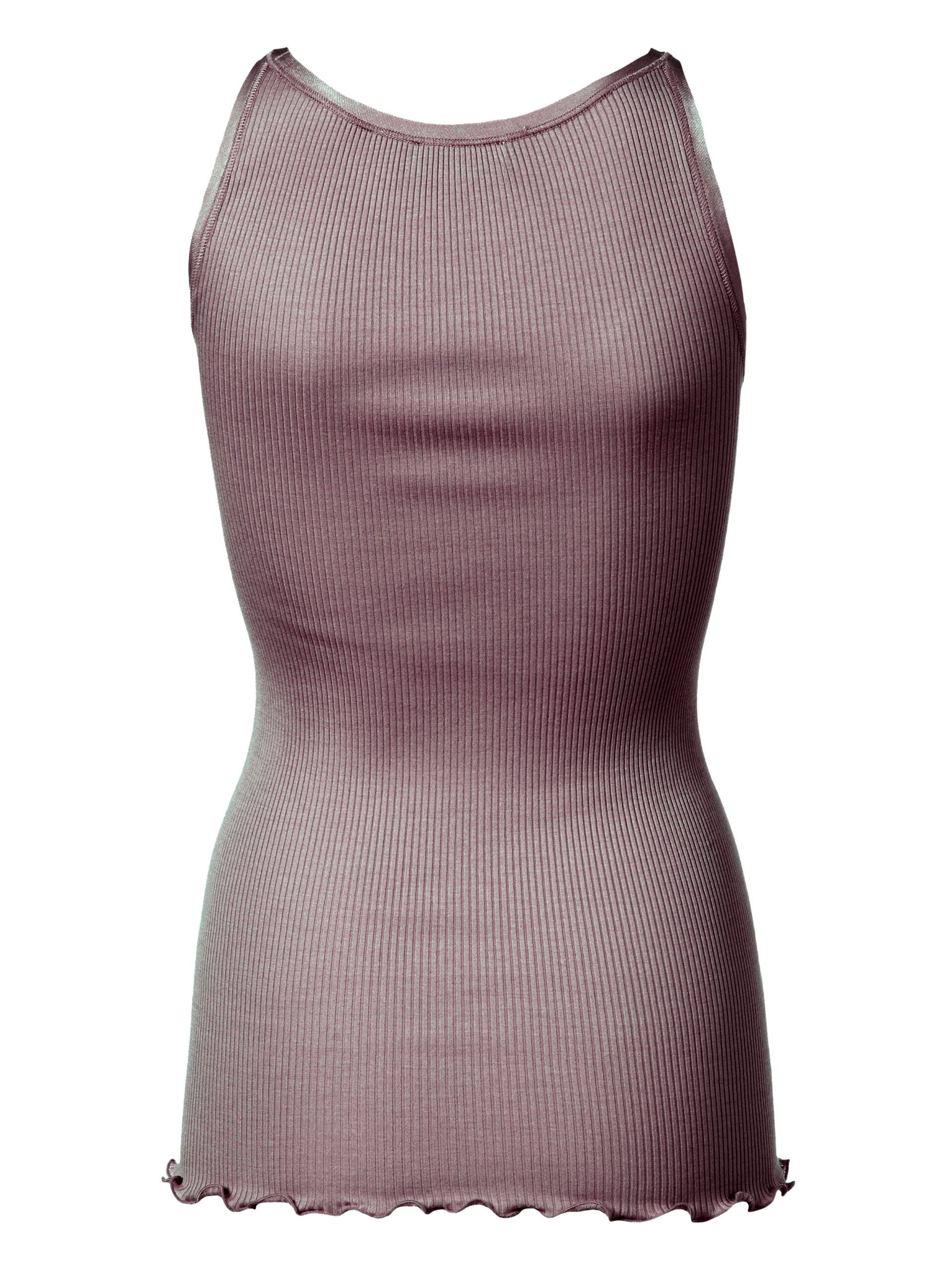 Silk top w/ elastic band, antique rose