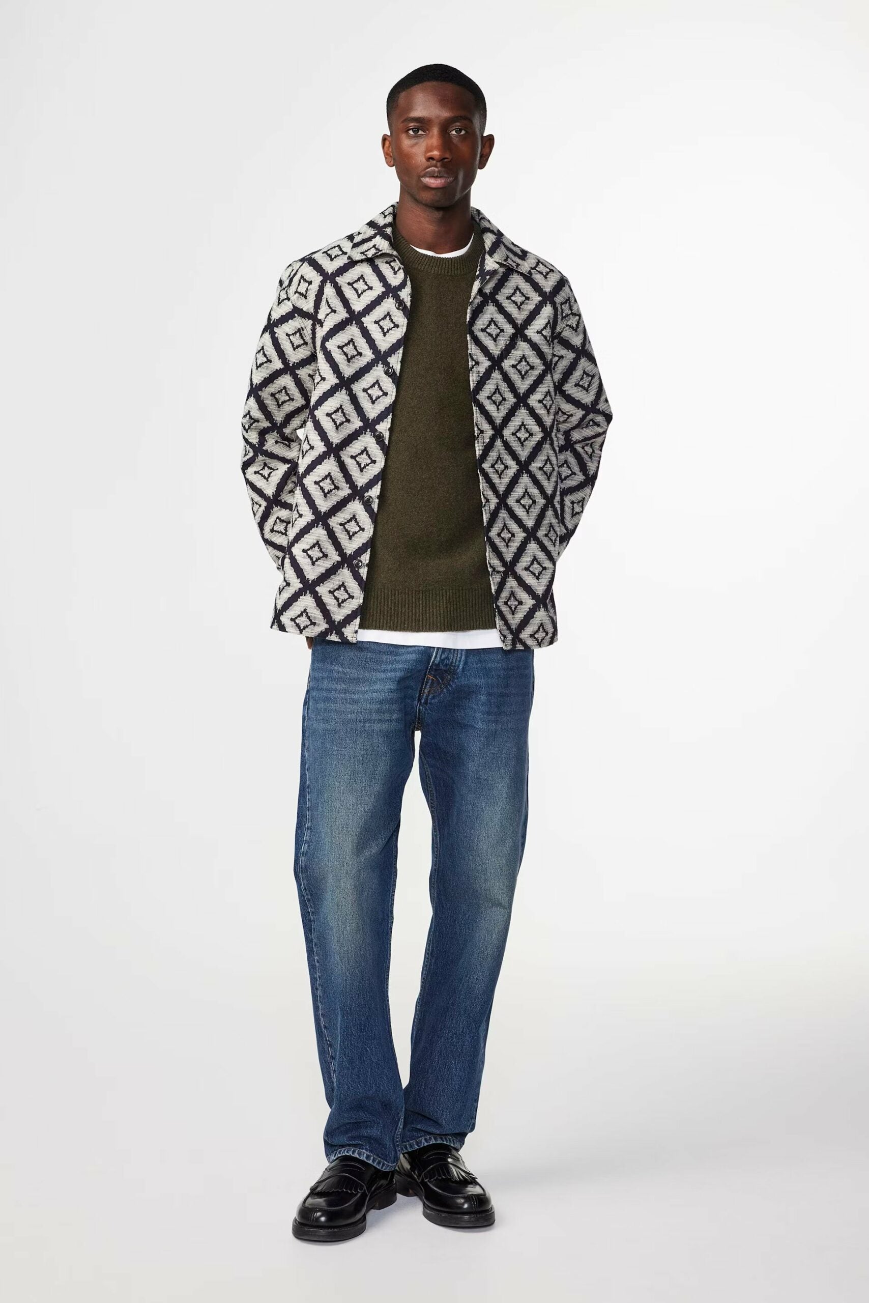 Julio LS overshirt 5190, Blue Multi