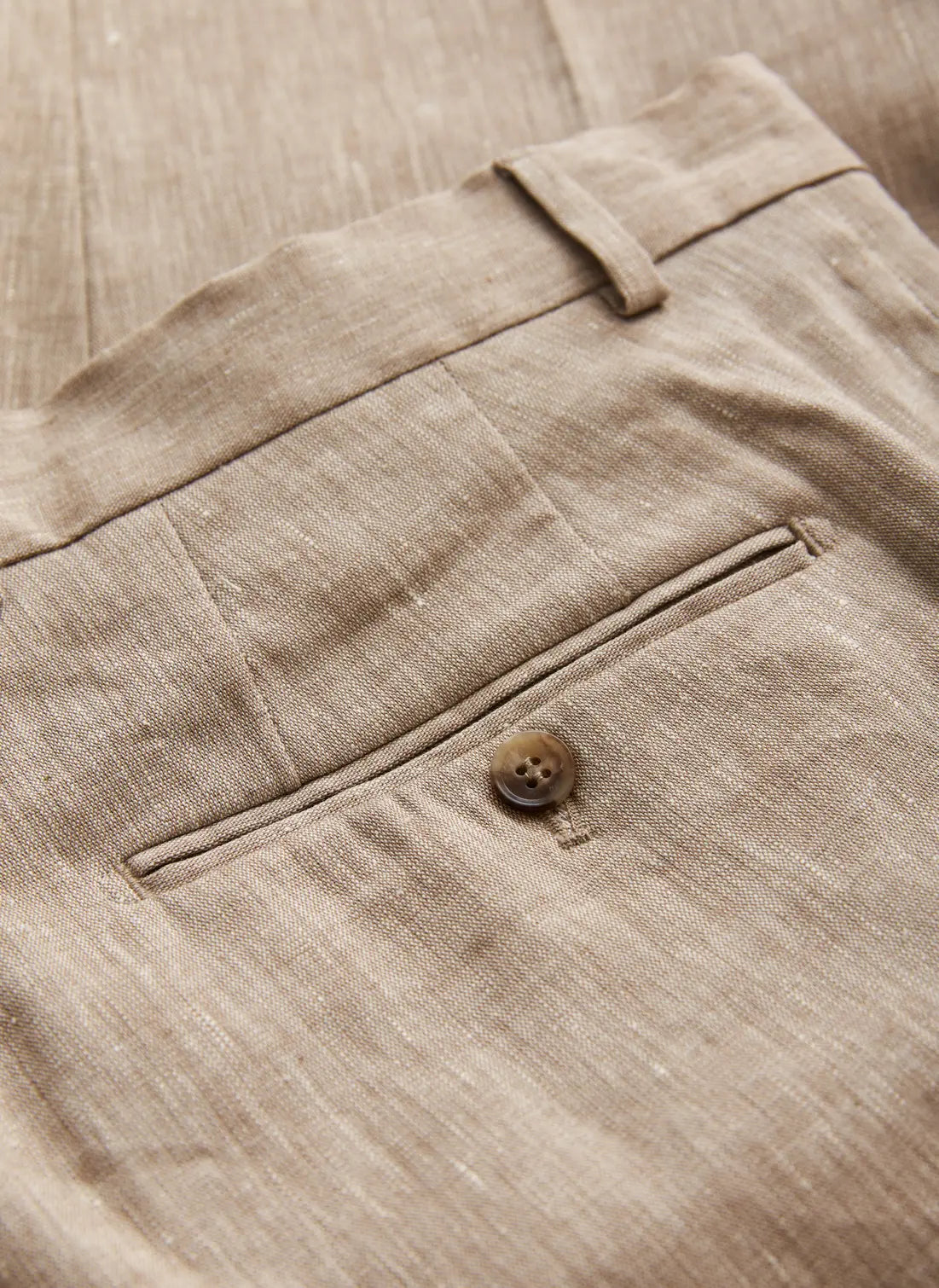 JACK LINEN SUIT TROUSER, KHAKI