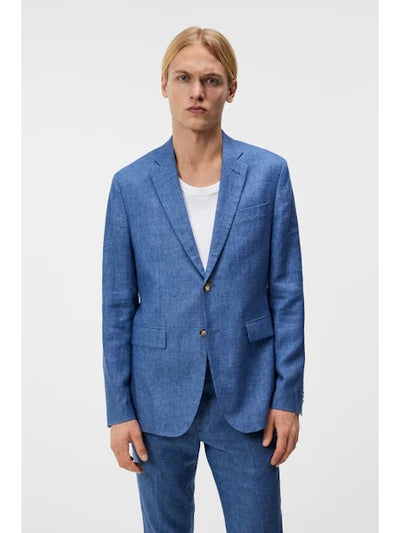 HOPPER U SUPER LINEN BLAZER, CHAMBRAY BLUE