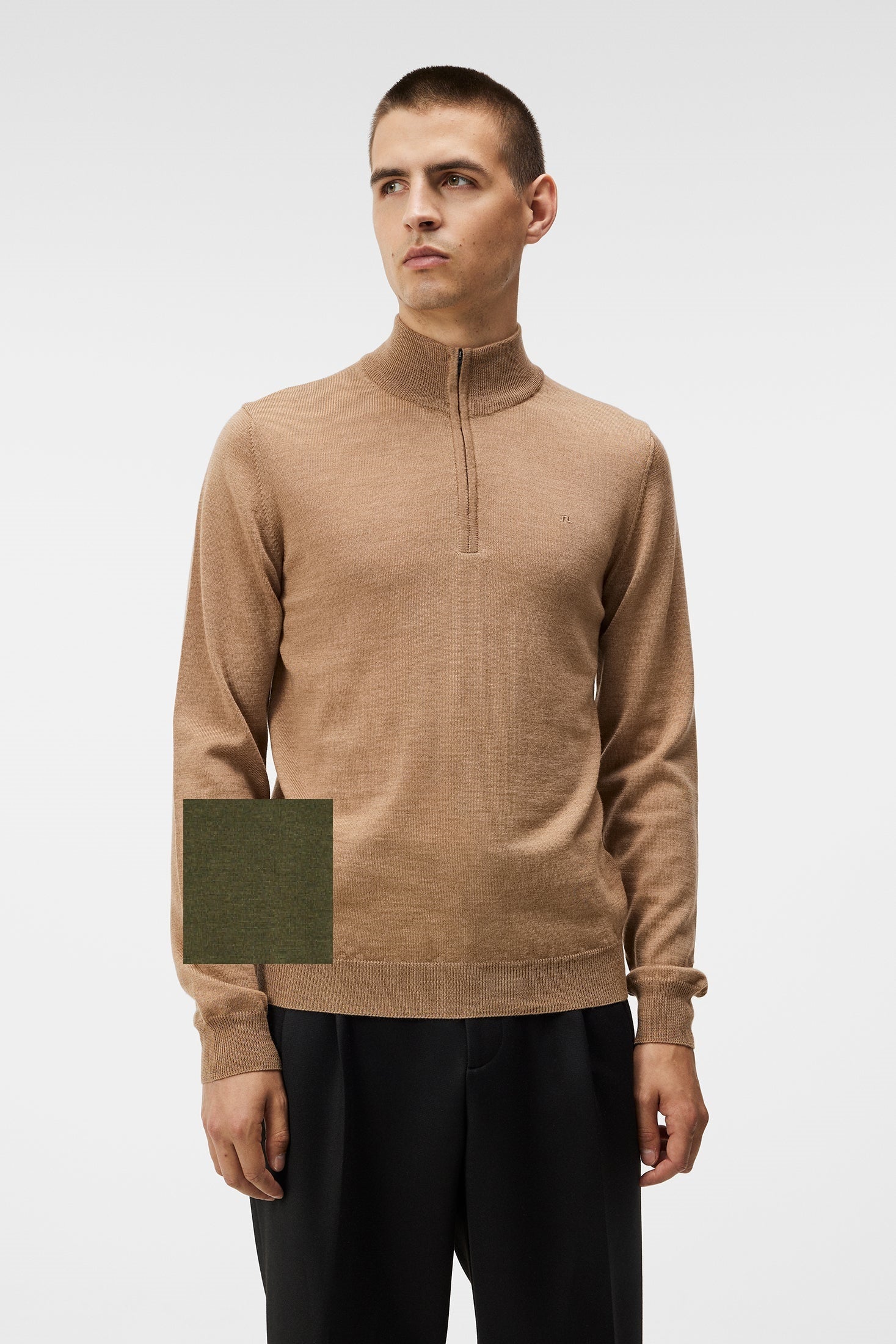 Kiyan Quarter Zip Sweater (green)