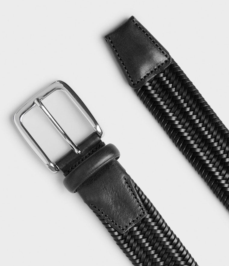 MARLEY LEATHER BELT, BLACK