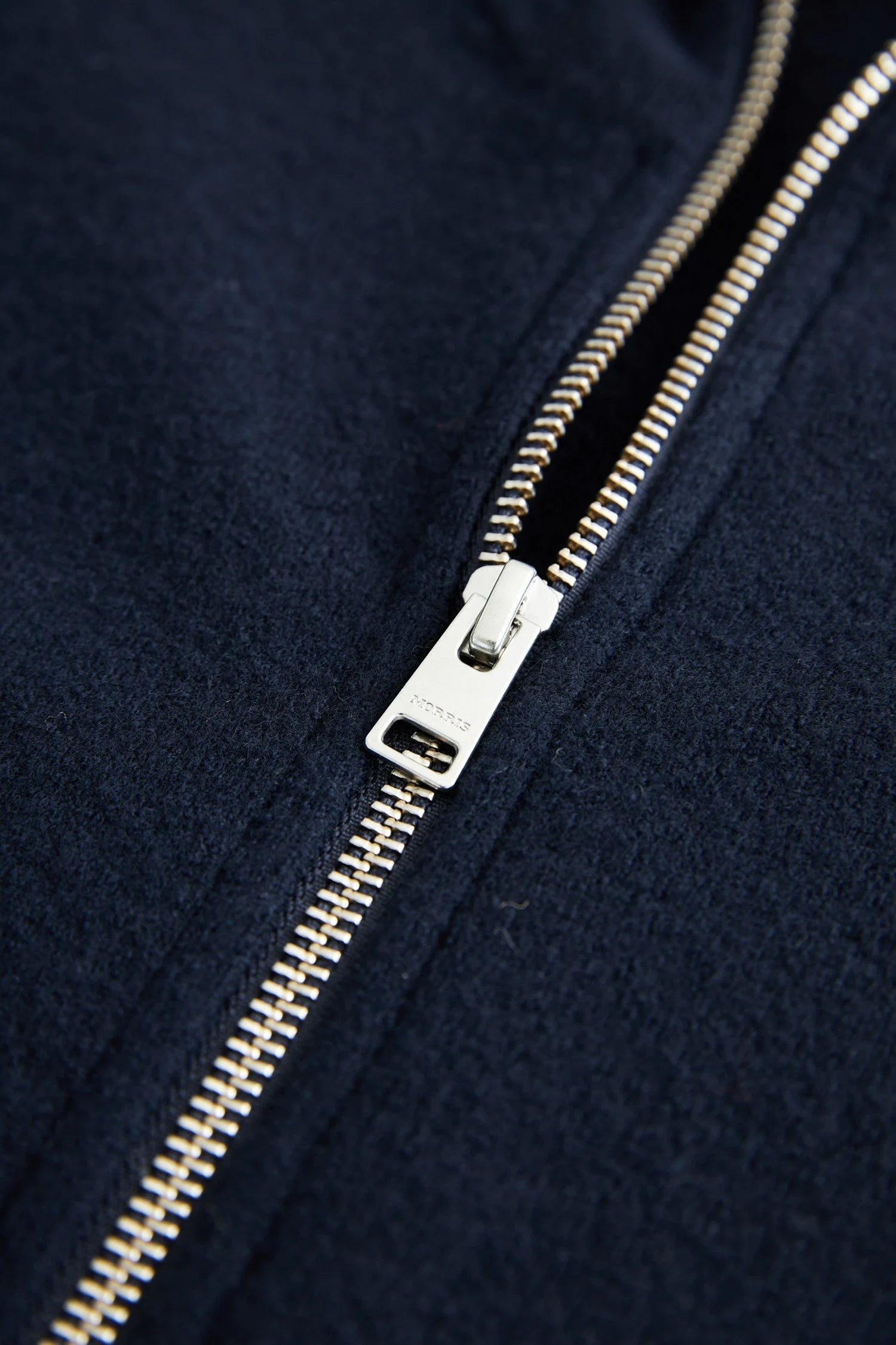 York Knitted Zip Jacket, Navy