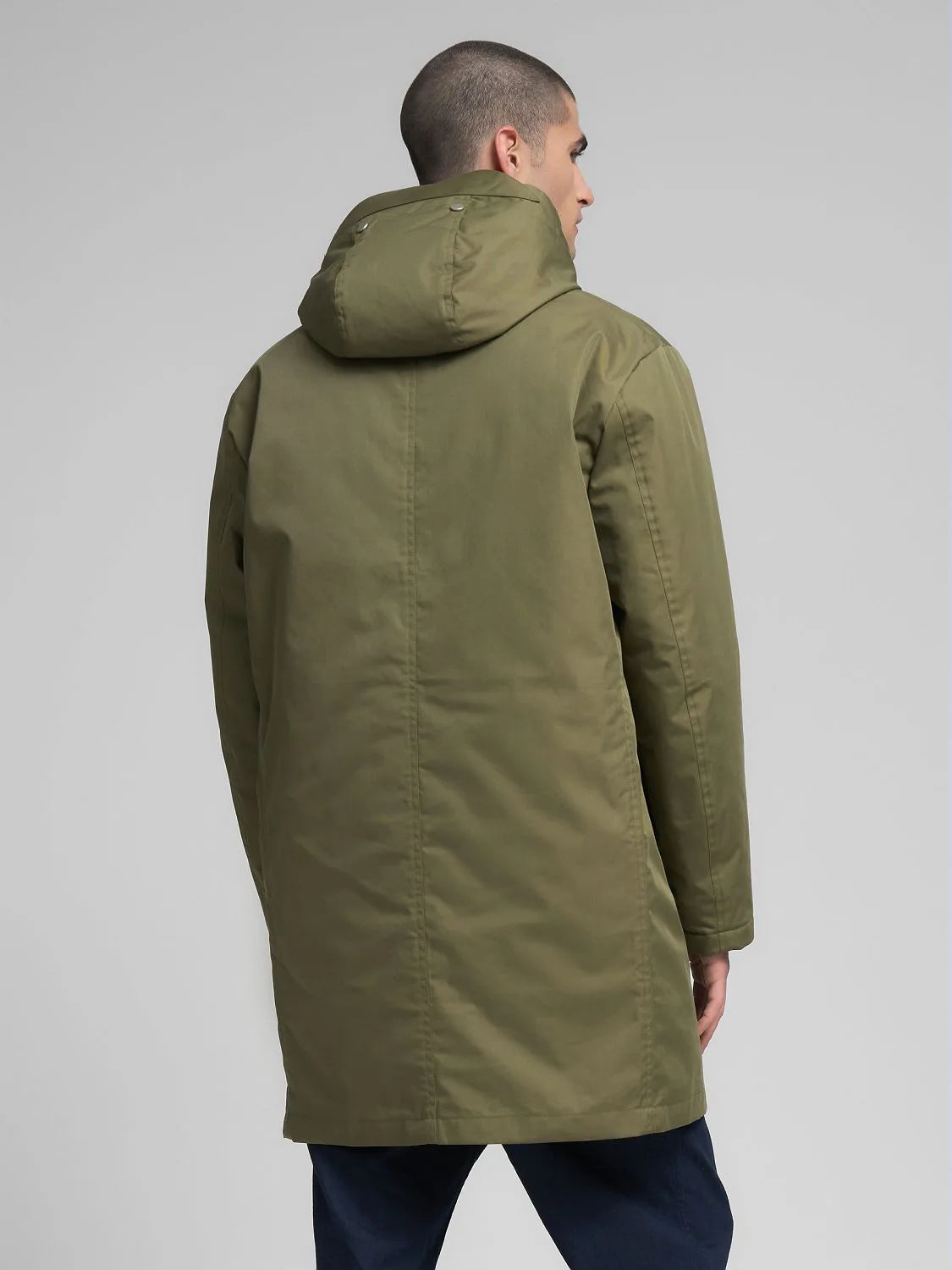 LONG TWILL JACKET, MUD GREEN