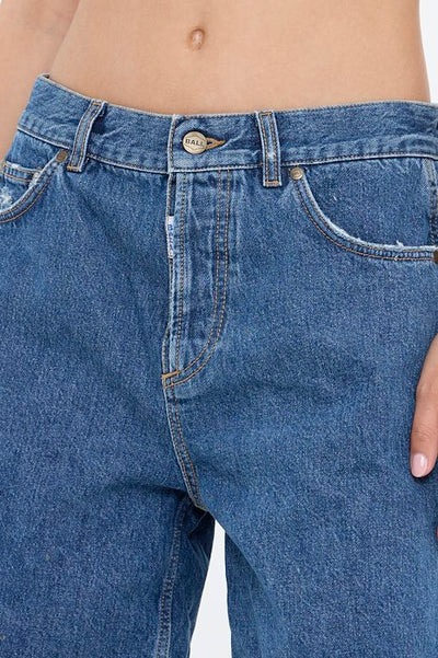 BASERRE DENIM SHORTS, MEDIUM BLUE