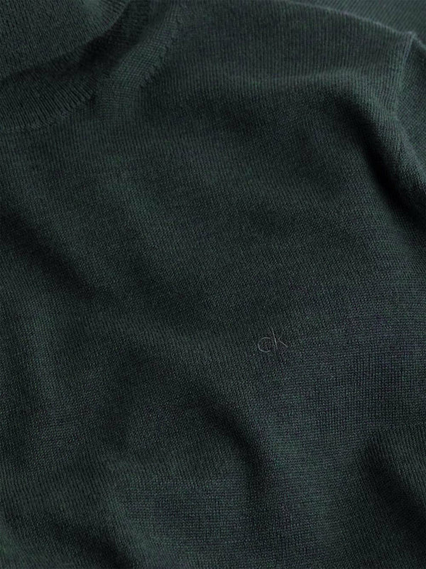 MERINO RWS TURTLE NECK SWEATER, MIDNIGHT FOREST HEATHER