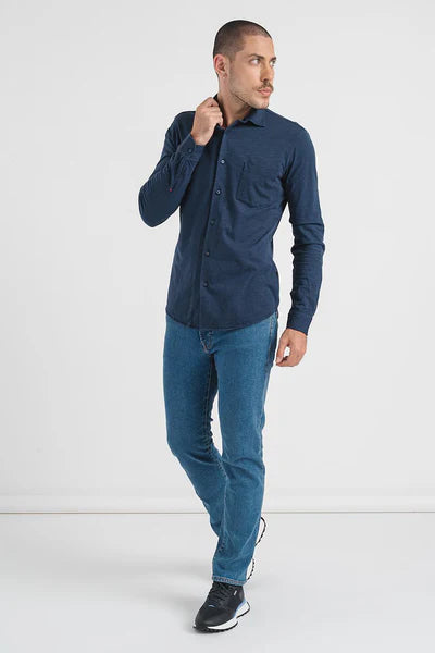 MYSOFT_2_M SHIRT, OPEN BLUE