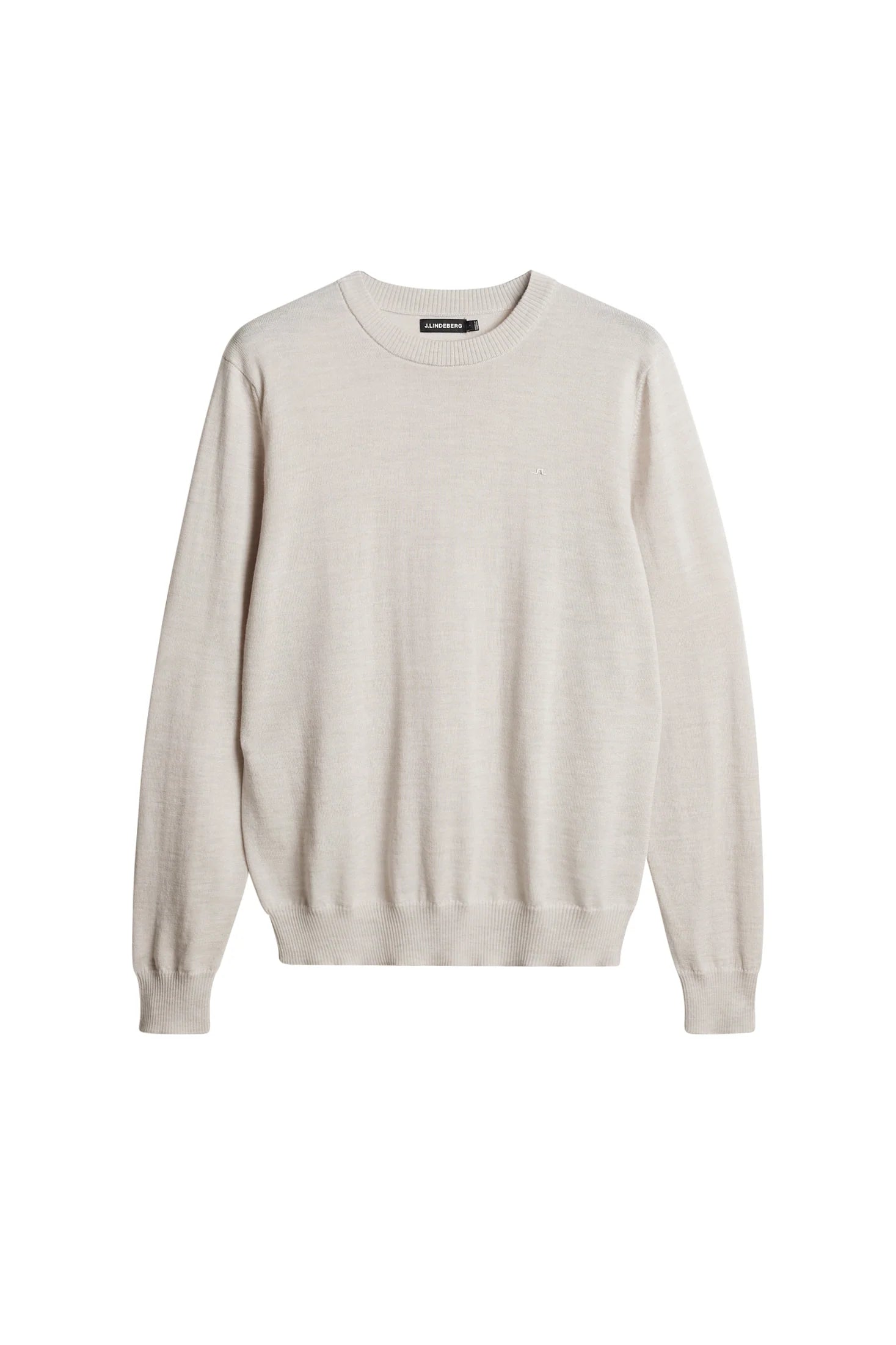 Keane Merino Crew Neck Sweater, Moonbeam Melange