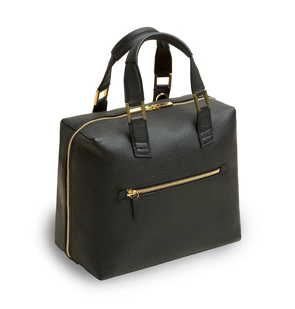 VAKIGRAD ONESKIN TOTE, BLACK/GOLD
