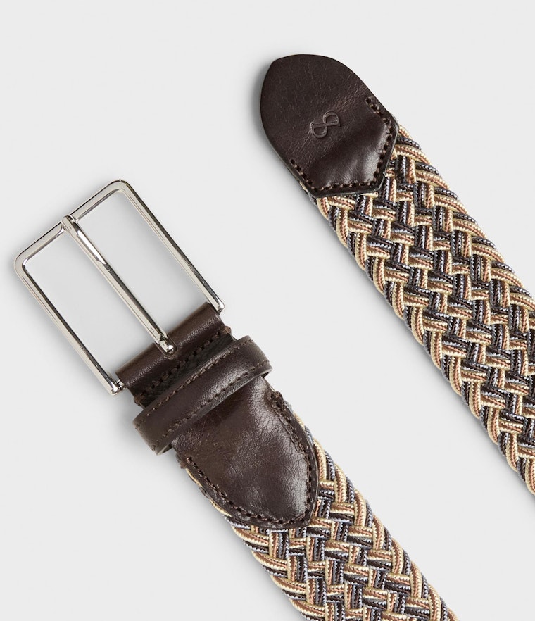 MATEO TEXTILE BELT,ælte BEIGE/LIGHT BROWN