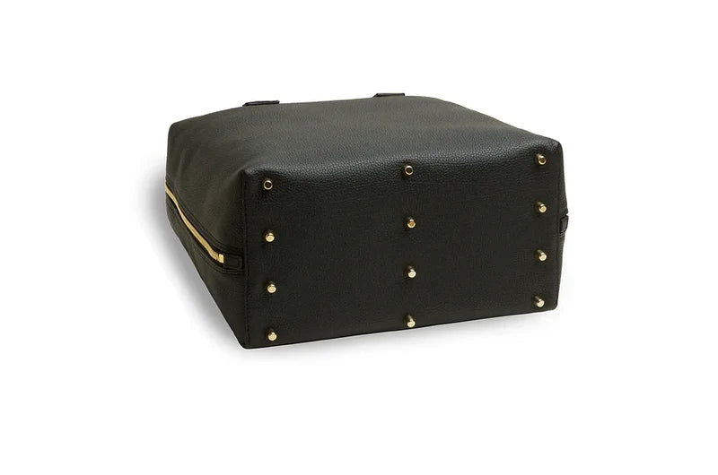 VAKIGRAD ONESKIN TOTE, BLACK/GOLD