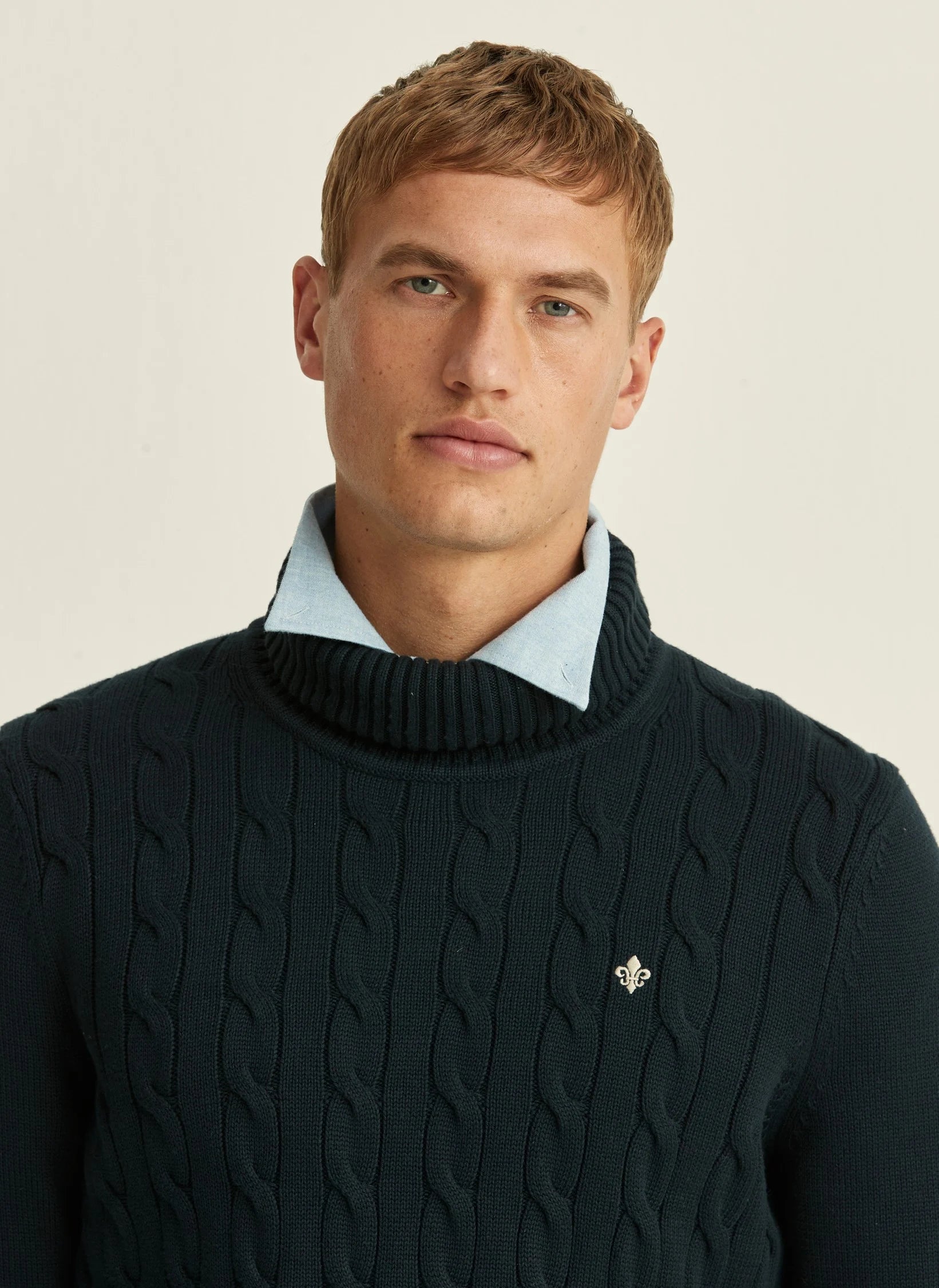 Edmund roller neck, blue