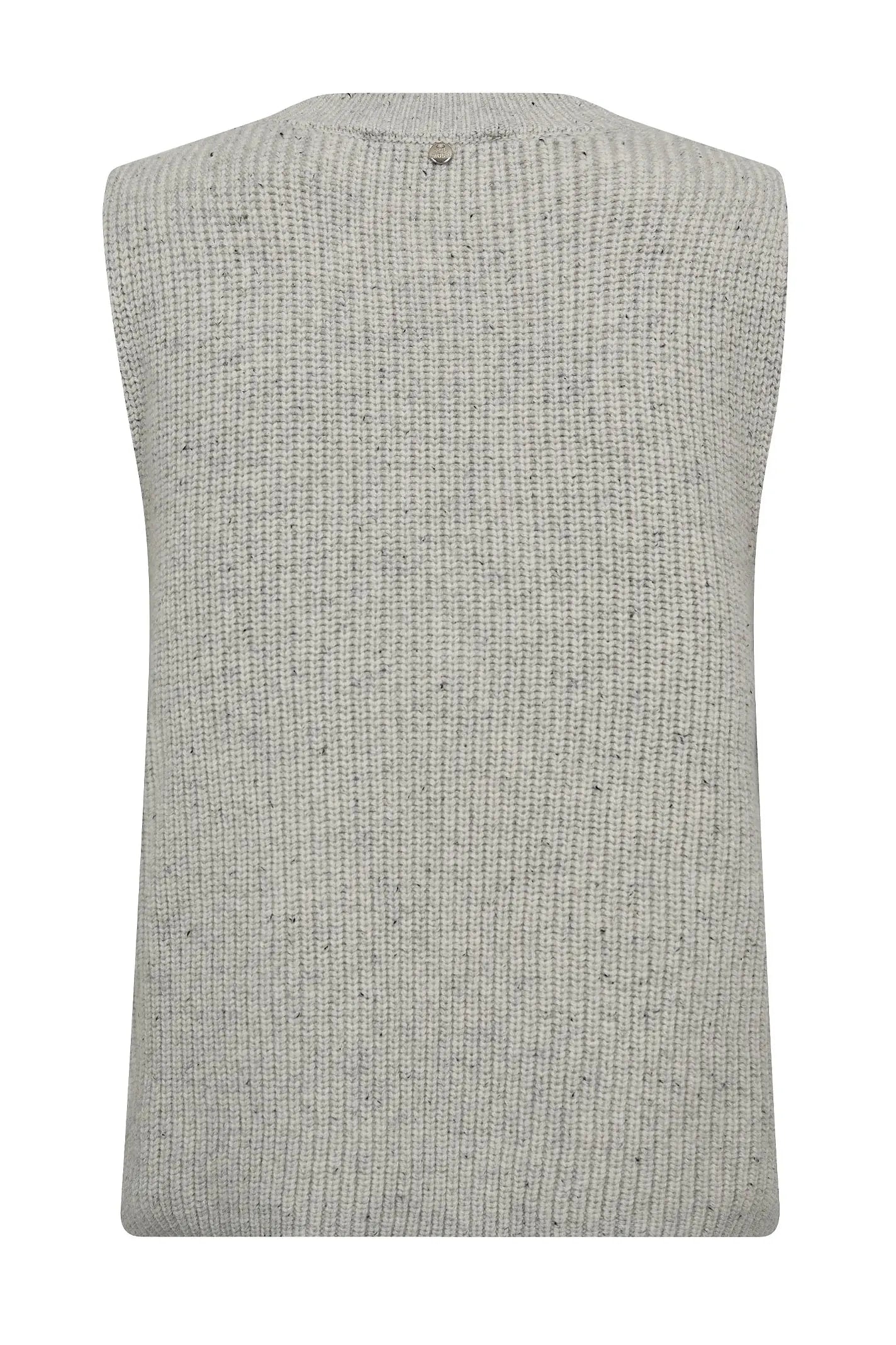 MMZhara Thyra Knit Vest, Light Grey Melange