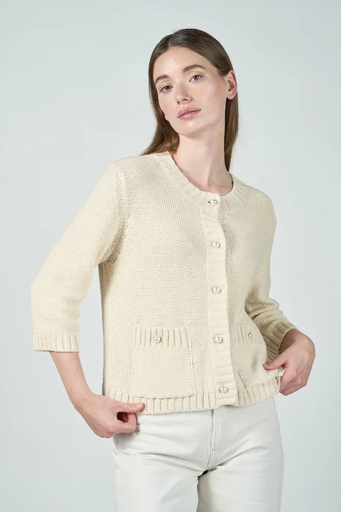 Kimmie Cardigan, Beige