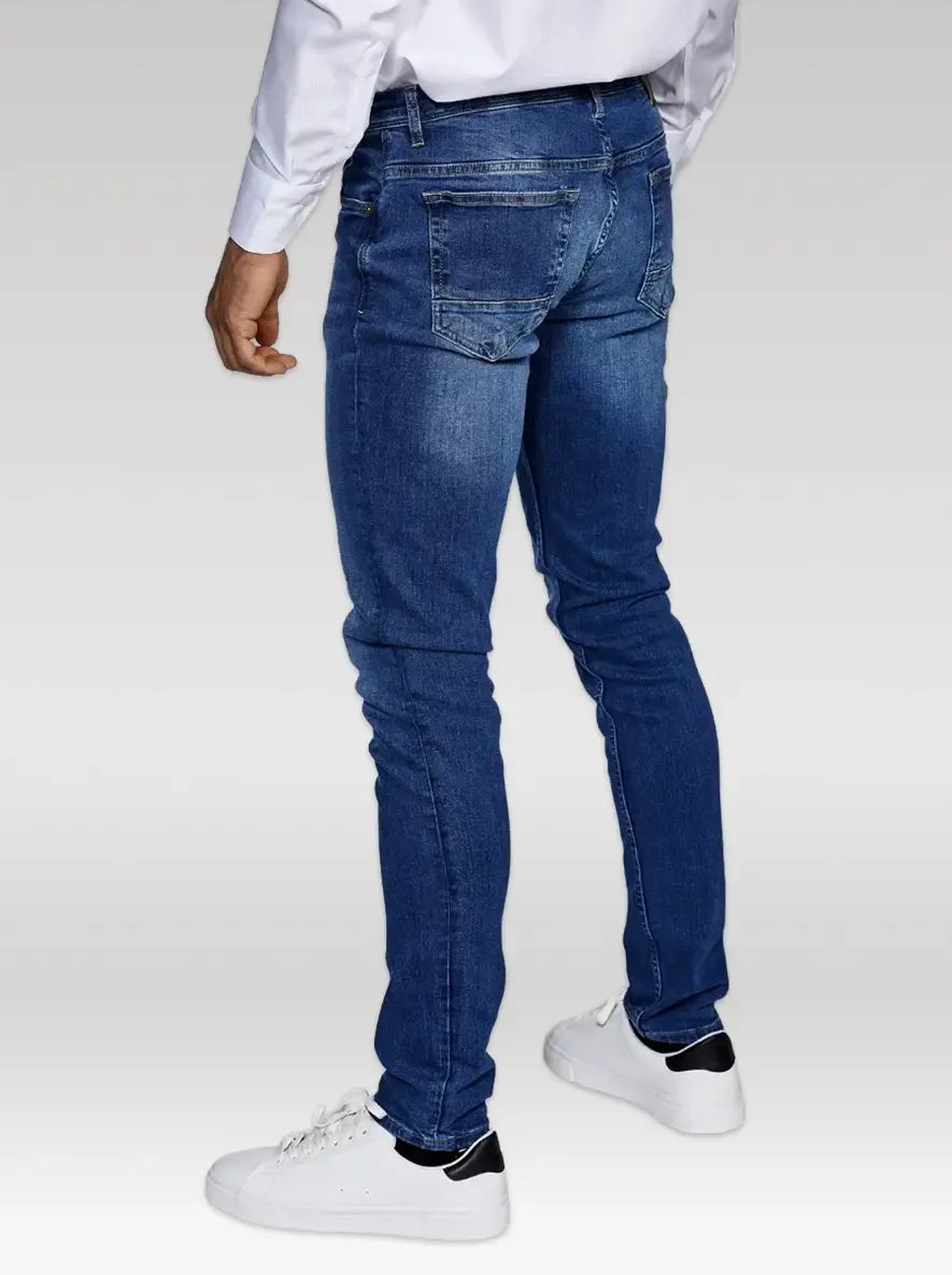 SKINNY STRETCH JEANS, DARK BLUE