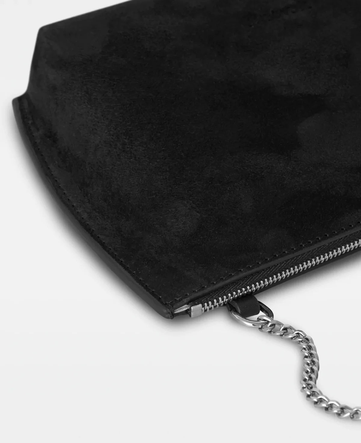 PALMA SMALL CHAIN BAG, SUEDE BLACK