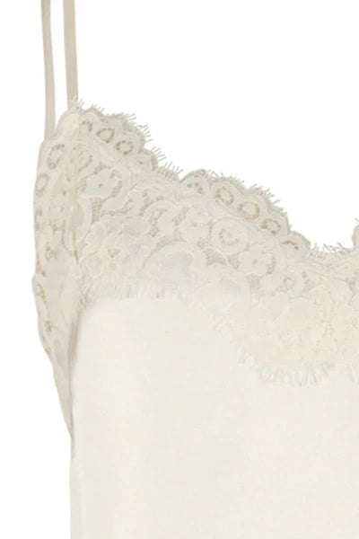 SILK STRAP TOP, IVORY