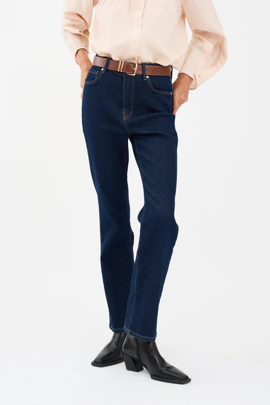 JENORA CROPPED JEANS WASH VIENNA, DENIM BLUE