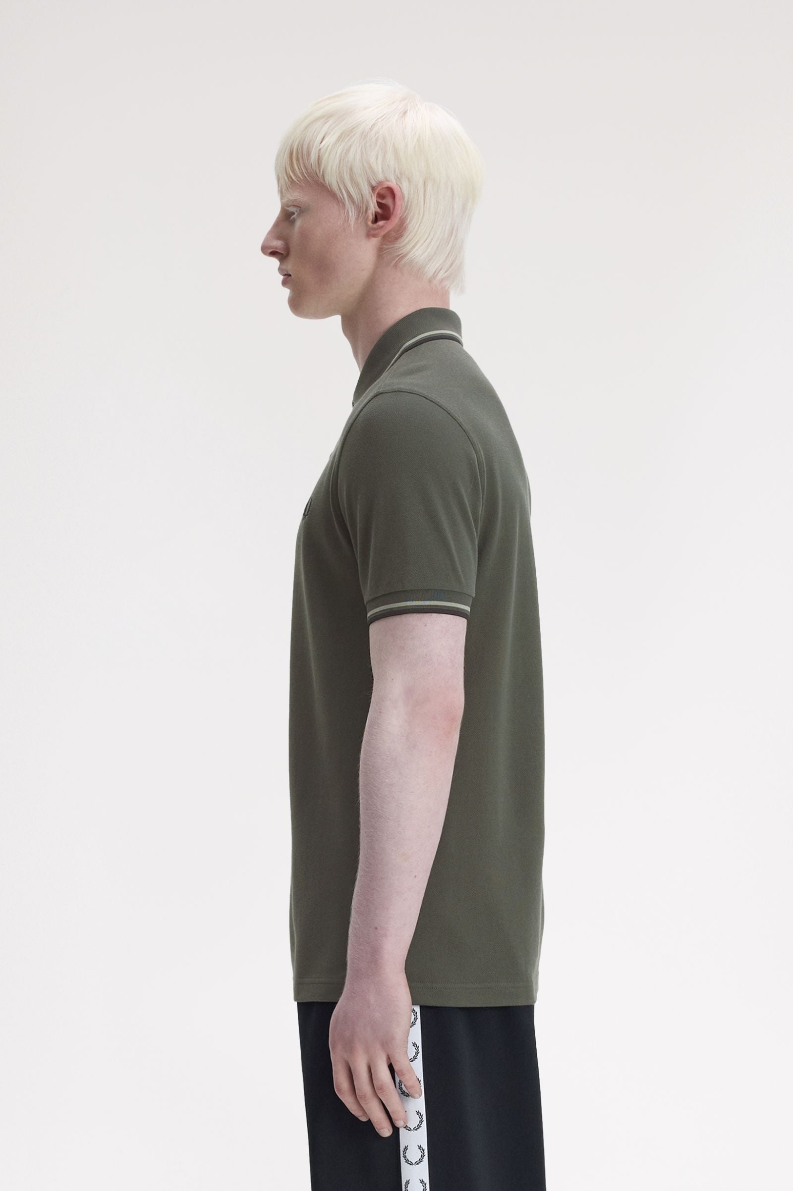 TWIN TIPPED POLO, FIELDGREEN