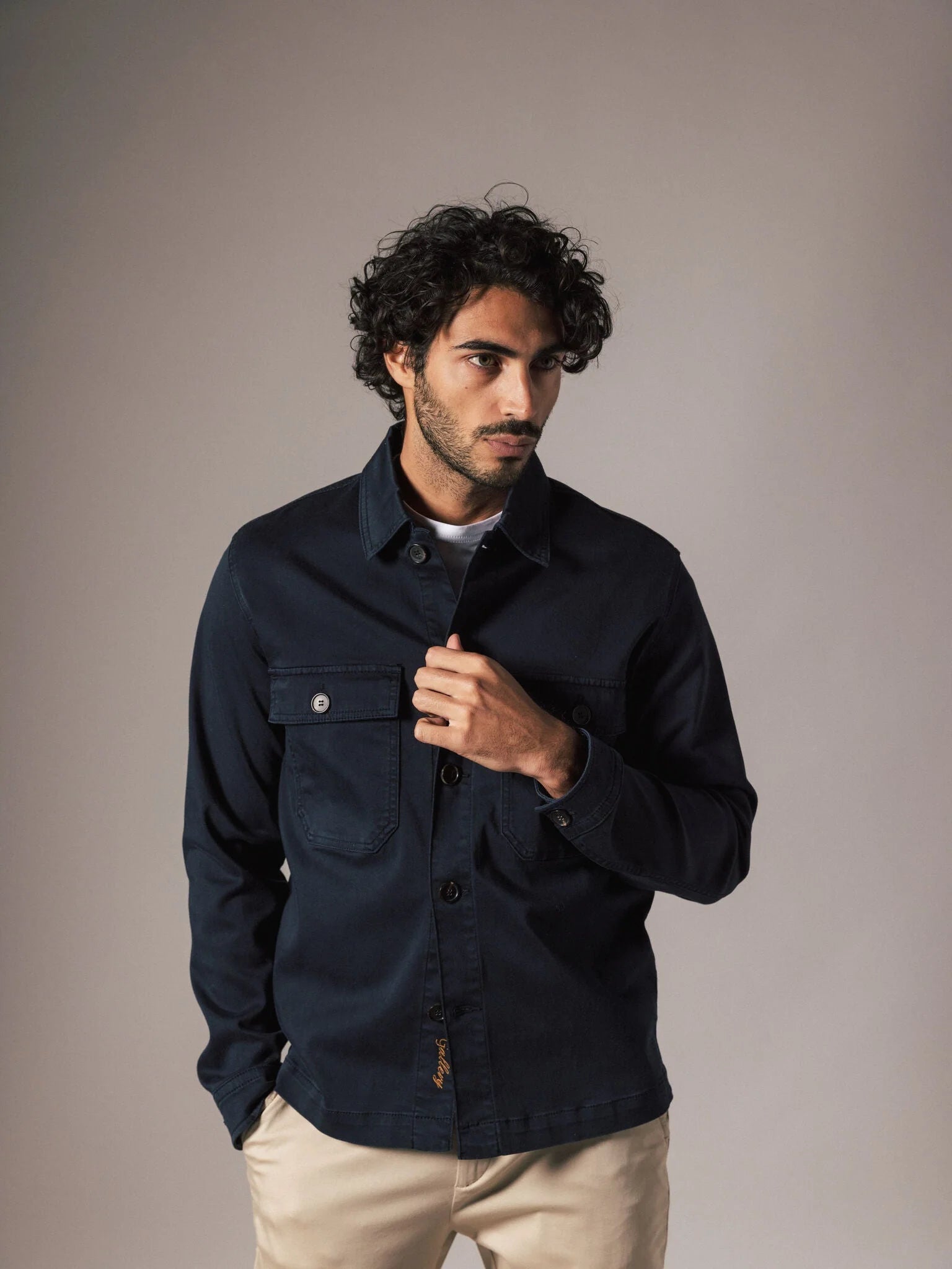 MATTEO OVERSHIRT, NAVY