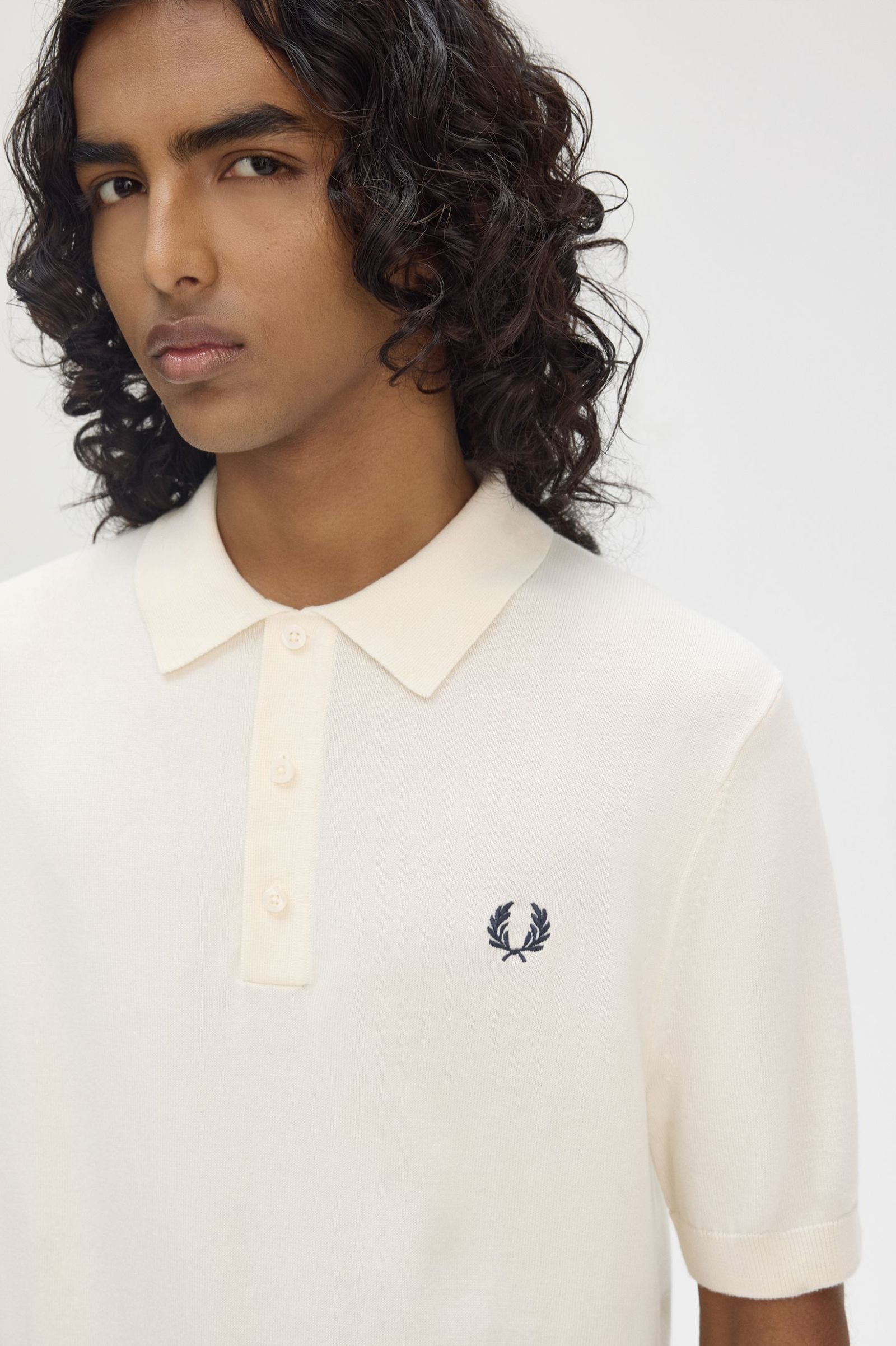 Cotton Knitted Shirt, Ecru