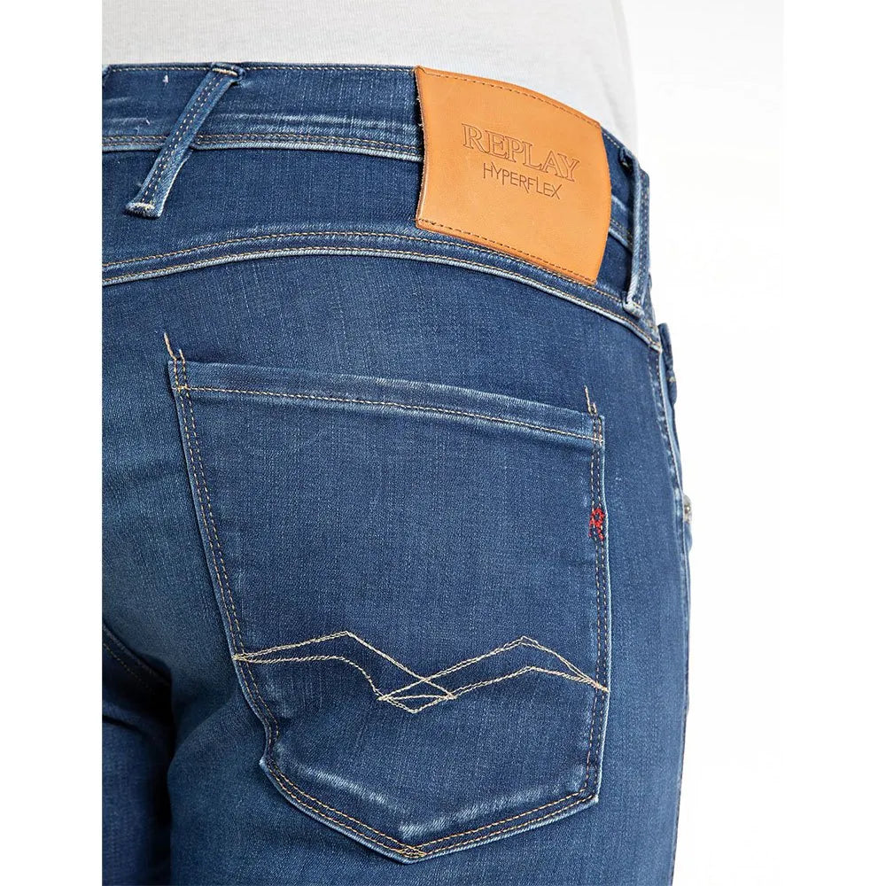 ANBASS HYPERFLEX JEANS, MEDIUM BLUE