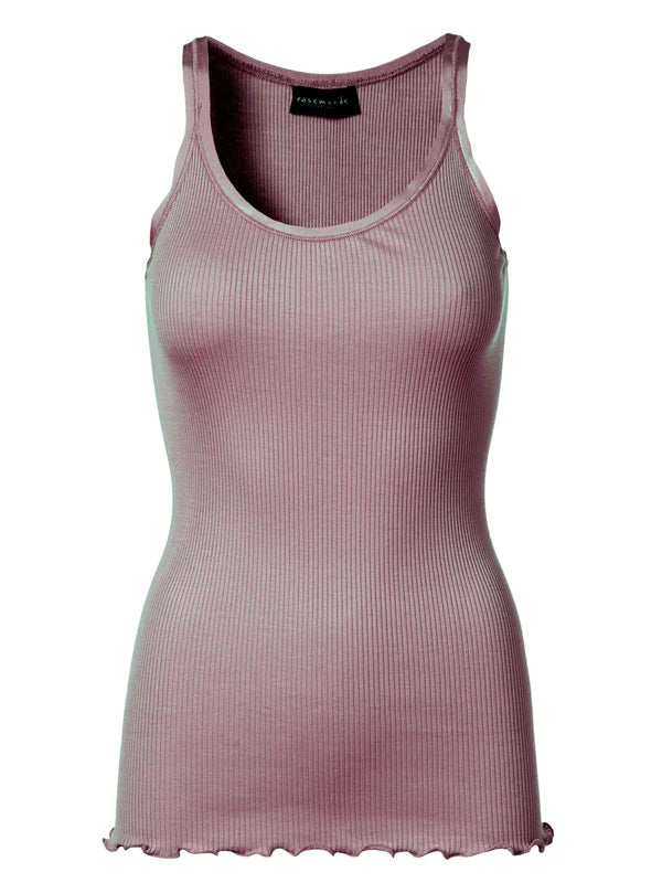 SILK TOP W/ELASTIC BAND, ANTIQUE ROSE