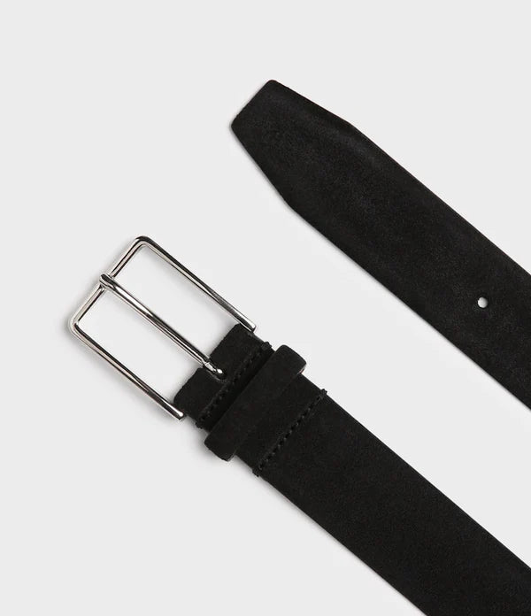 BOS SUEDE BELT, BLACK