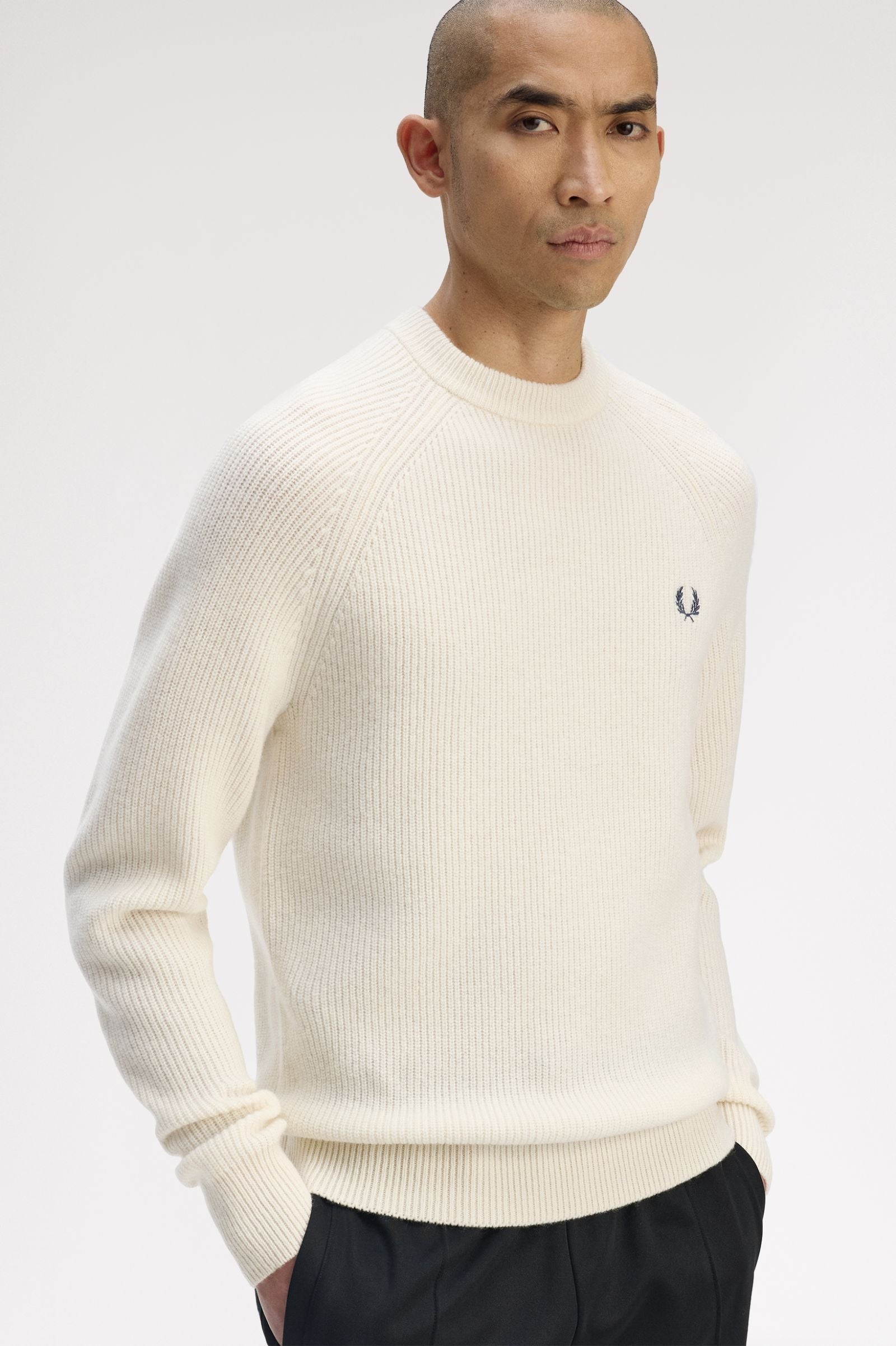 LAMBSWOOL RAGLAN JUMPER, ECRU