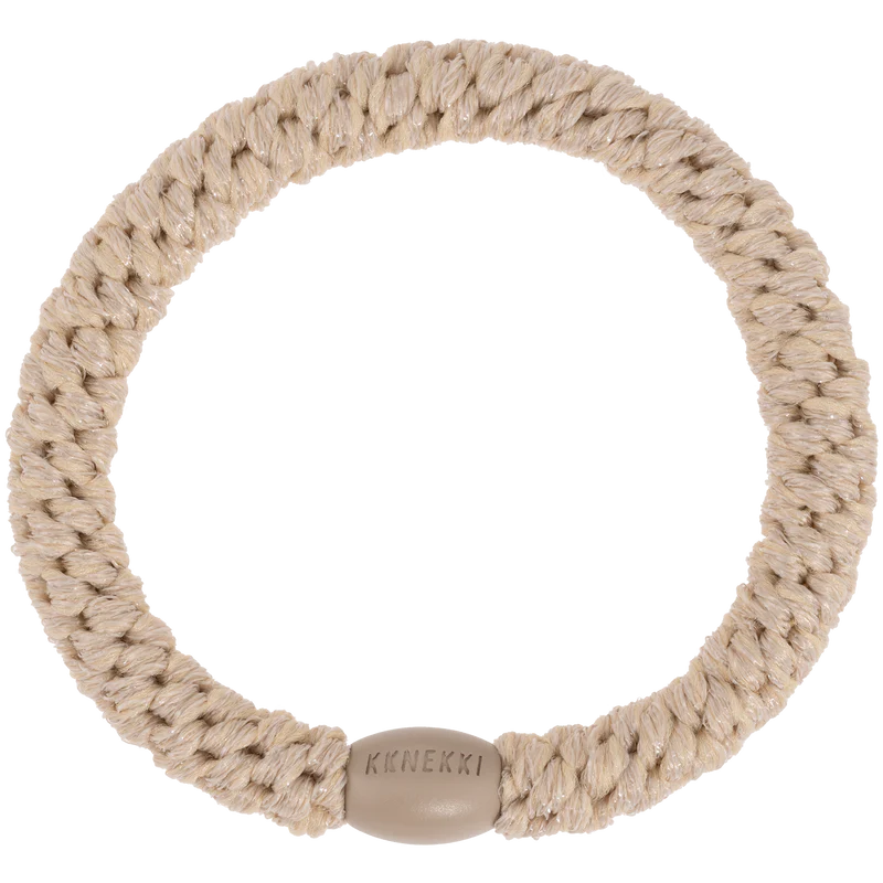 HAIR TIE, WHEAT GLITTER