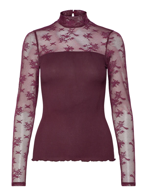 BALTA MODAL LS T-NECK FULL LACE, WINETASTING
