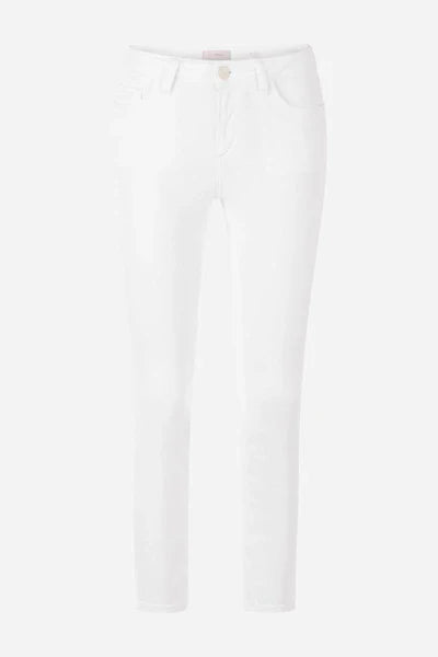 MIDI COLOURED DENIM JEANS, WHITE
