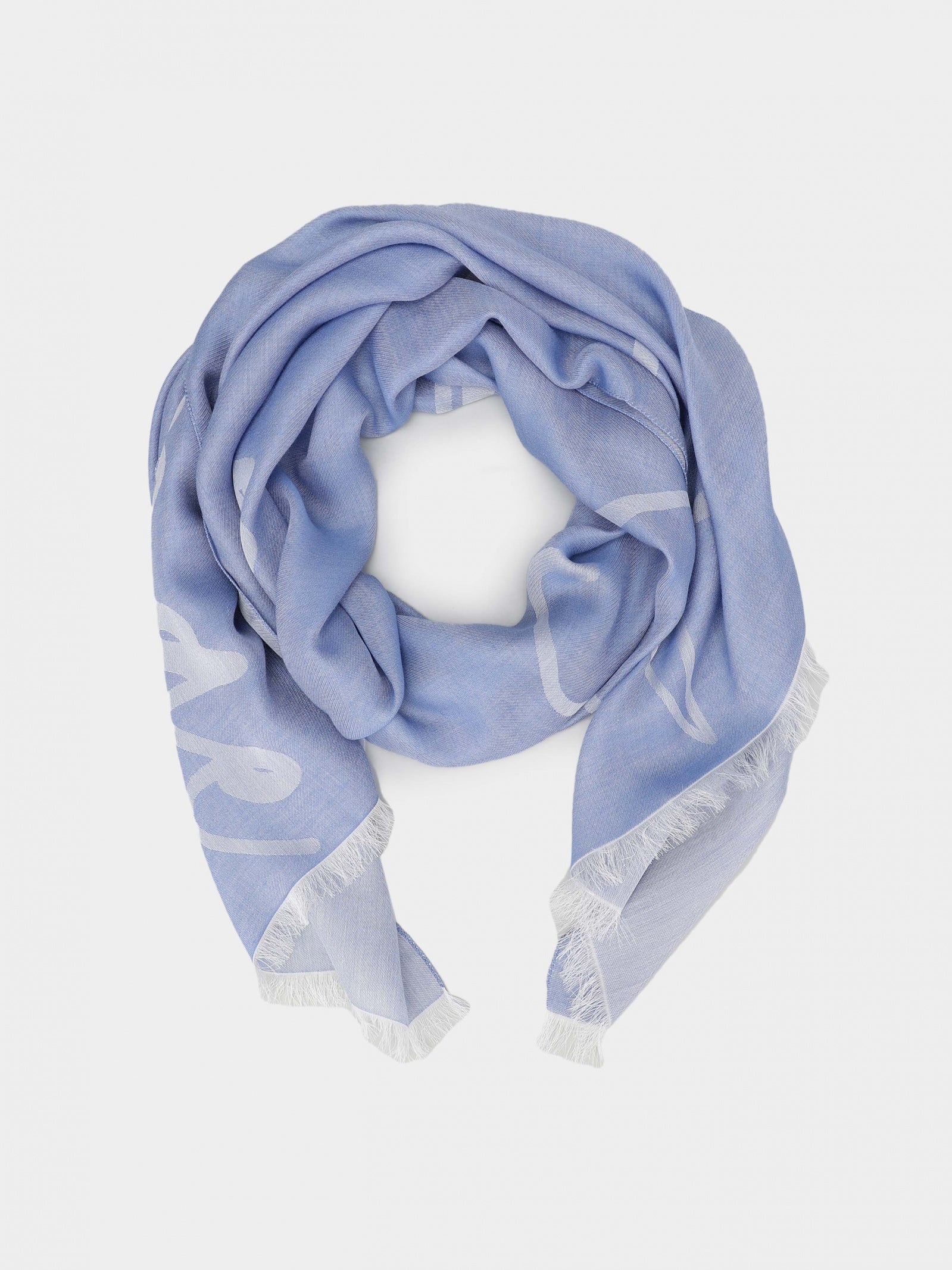 Woman woven scarf, shadow