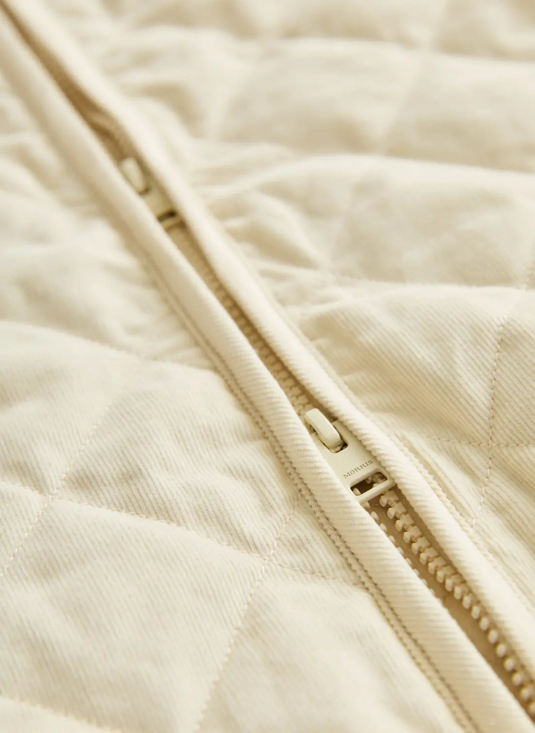 Teddy Quilted Cord Vest, Khaki