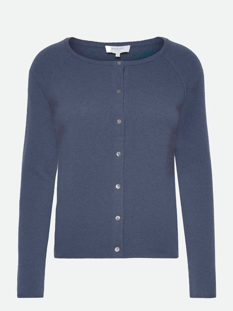 Wool & Cashmere Cardigan, True Navy